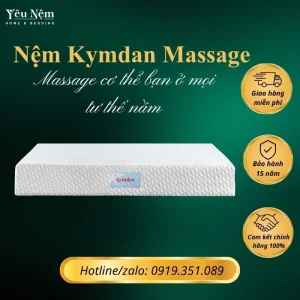 Nệm Kymdan Massage 21cm nhìn bề mặt