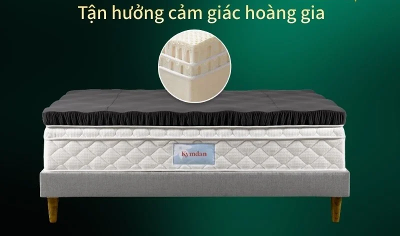 So sánh nệm Kymdan Special: 3 dòng Top Soft, Cloud, Royal dòng nào tốt nhất? 4 Cấu tạo Nệm Kymdan Special Deluxe Pillow Top Royal