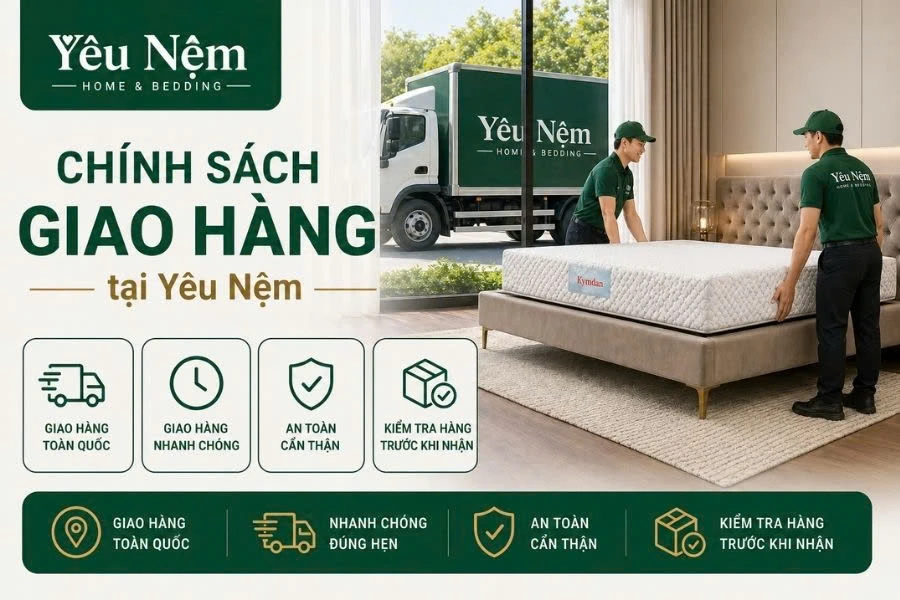Các Cách Phân Biệt Nệm Kymdan Thật Giả Chính Xác Nhất 2026 4 Quyền lợi khi mua hàng khi mua hàng tại Yêu Nệm