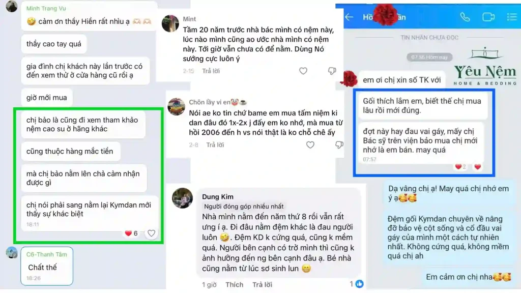 Dùng Nệm Kymdan Bao Lâu Thì Hết Đau Lưng? Chia Sẻ Thực Tế 11 Feedback khách hàng về sản phẩm Kymdan