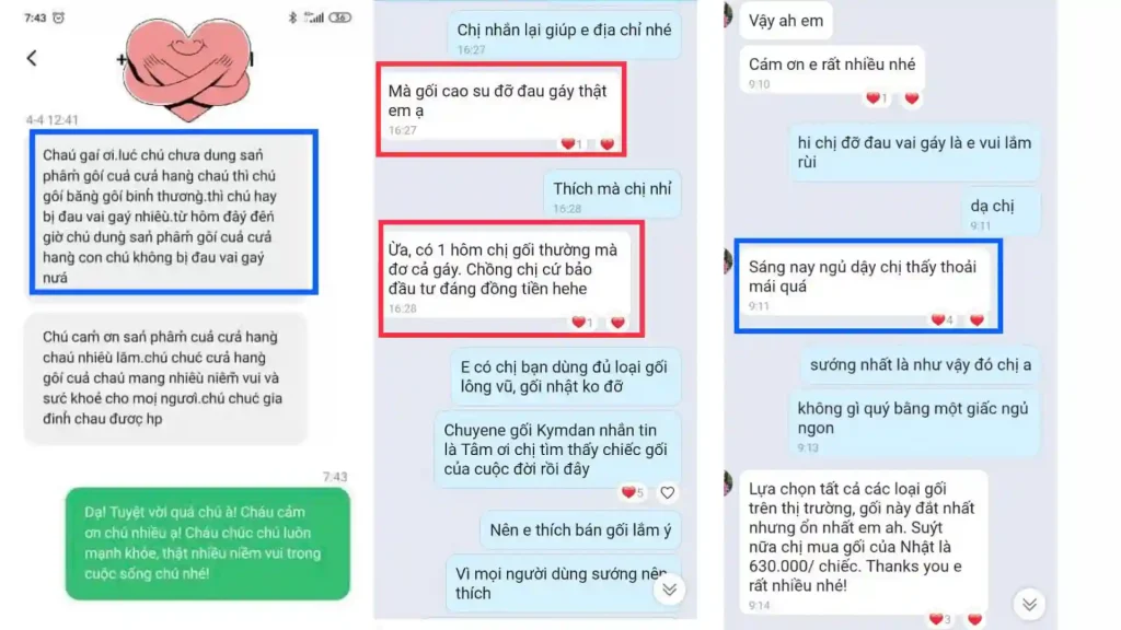Feedback khách hàng về sản phẩm Kymdan