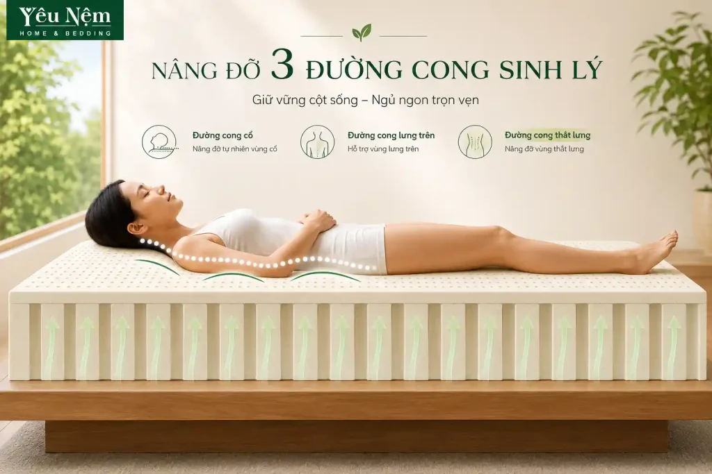 Yêu Nệm luôn chú ý đến cảm giác nằm ổn định, độ nâng đỡ lưng của khách hàng khi tư vấn