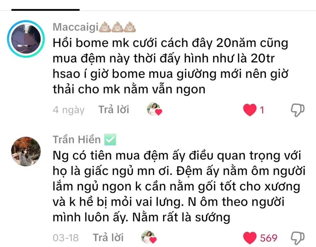 Bảng Giá Nệm Kymdan 1m8 mới nhất 2026 — Deluxe & Massage Chi Tiết 15 Feedback khách hàng về Nệm Kymdan