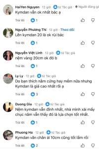 Hướng Dẫn Chọn Nệm Kymdan Phù Hợp: Độ Dày Nào Tốt & Nên Mua Loại Nào? 9 Kích thước chủ yếu được khách hàng ưa chuộng