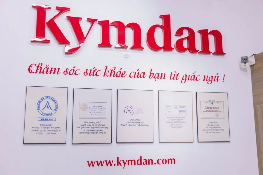 Các chứng nhận của nệm Kymdan