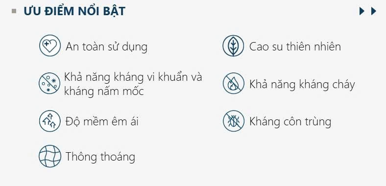Hướng Dẫn Chọn Nệm Kymdan Phù Hợp: Độ Dày Nào Tốt & Nên Mua Loại Nào? 2 Ưu điểm nổi bật của nệm Kymdan