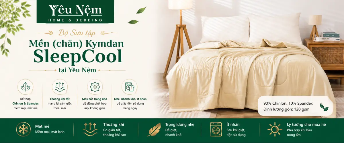 Mền (chăn) Kymdan SleepCool tại Yêu Nệm
