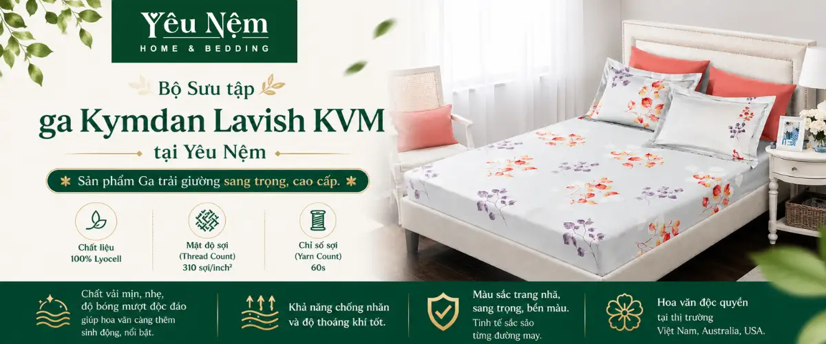 Bộ Chăn Ga Kymdan Lavish KVM