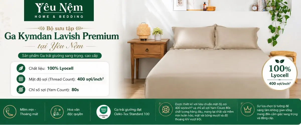 Bộ sưu tập Kymdan Lavish Premium Bộ sưu tập Kymdan Serenity tại Yêu Nệm