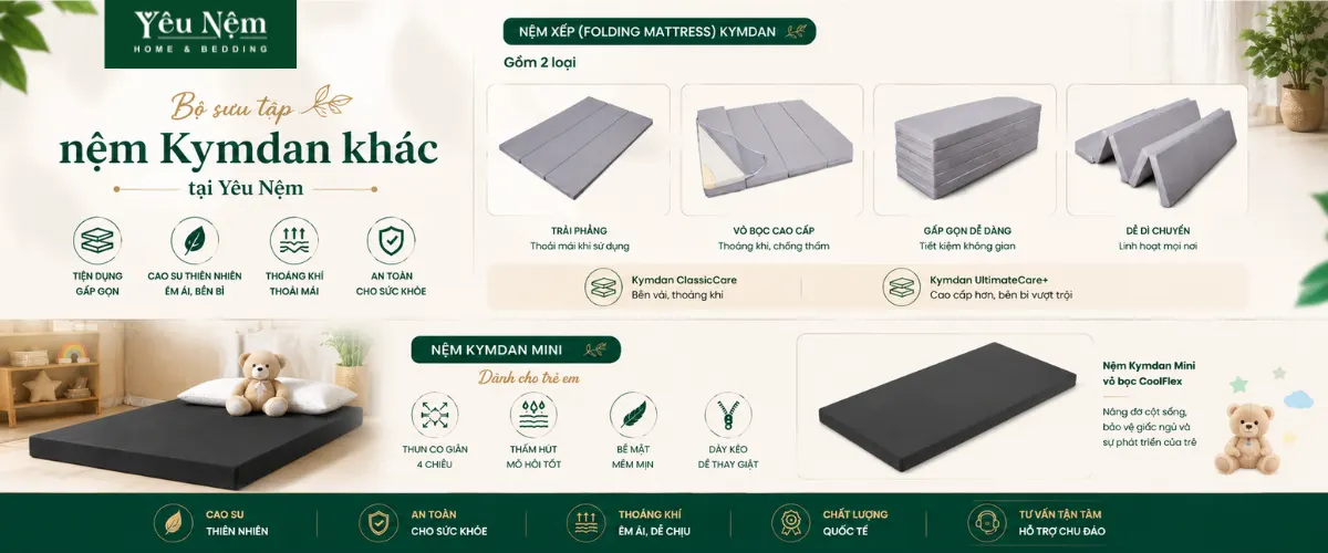 nệm Kymdan khác tại Yêu Nệm