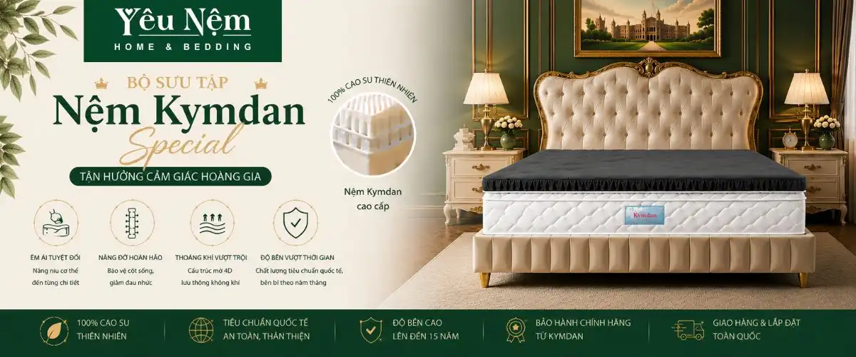 Bộ sưu tập nệm Kymdan Special tại Yêu Nệm