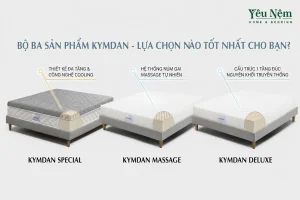 So Sánh Nệm Kymdan Deluxe, Massage, Special: 3 Điều Cần Biết Để Chọn Đúng Loại