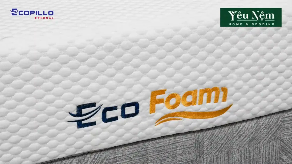 bề mặt Nệm Ecopillo Eco Foam đa tầng 20cm 