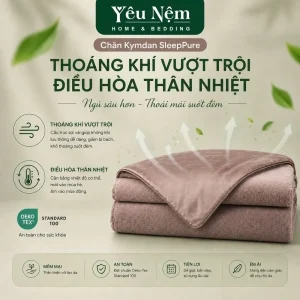 Mền (chăn) Kymdan SleepPure 1m6 1 ưu điểm củachăn kymdan sleeppure