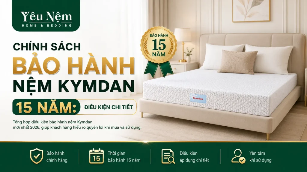 Chính Sách Bảo Hành Nệm Kymdan 15 Năm: Điều Kiện Chi Tiết 1 Chính Sách Bảo Hành Nệm Kymdan 15 Năm: Điều Kiện Chi Tiết