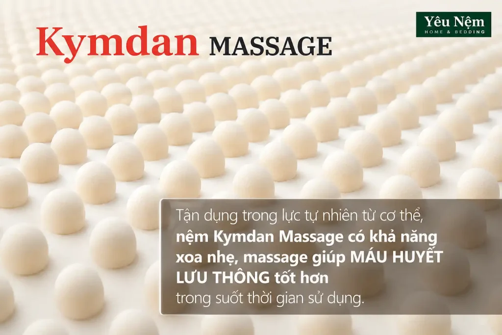 3 Điều Về Nệm Kymdan Massage Người Mua Lần Đầu Hay Hiểu Sai 2 Điều 1 — Bề mặt núm massage không gây cộm khi nằm