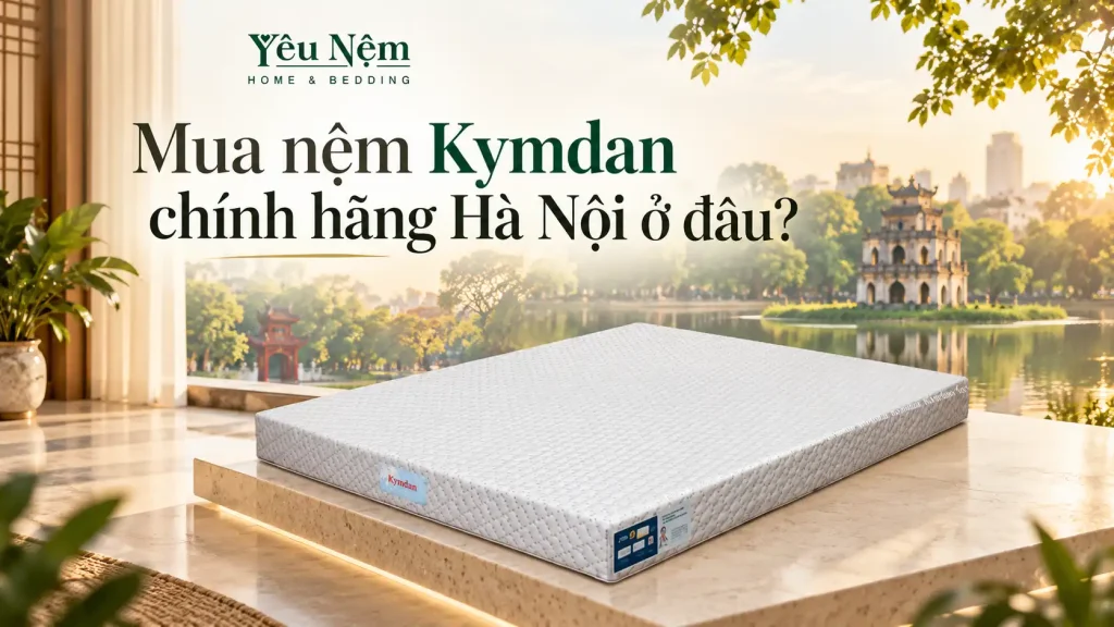 Mua nệm Kymdan chính hãng Hà Nội ở đâu? Địa chỉ showroom và bảng giá 2026 1 Mua nệm Kymdan chính hãng Hà Nội ở đâu? Địa chỉ showroom và bảng giá 2026
