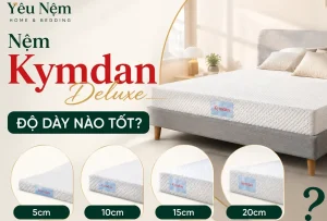 Nệm Kymdan Deluxe độ dày nào tốt
