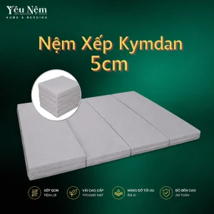 Nệm Xếp Kymdan 5cm 4 Nệm Xếp Kymdan 5cm trải phẳng
