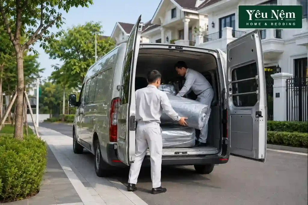 Yêu Nệm hỗ trợ miễn phí vận chuyển toàn quốc