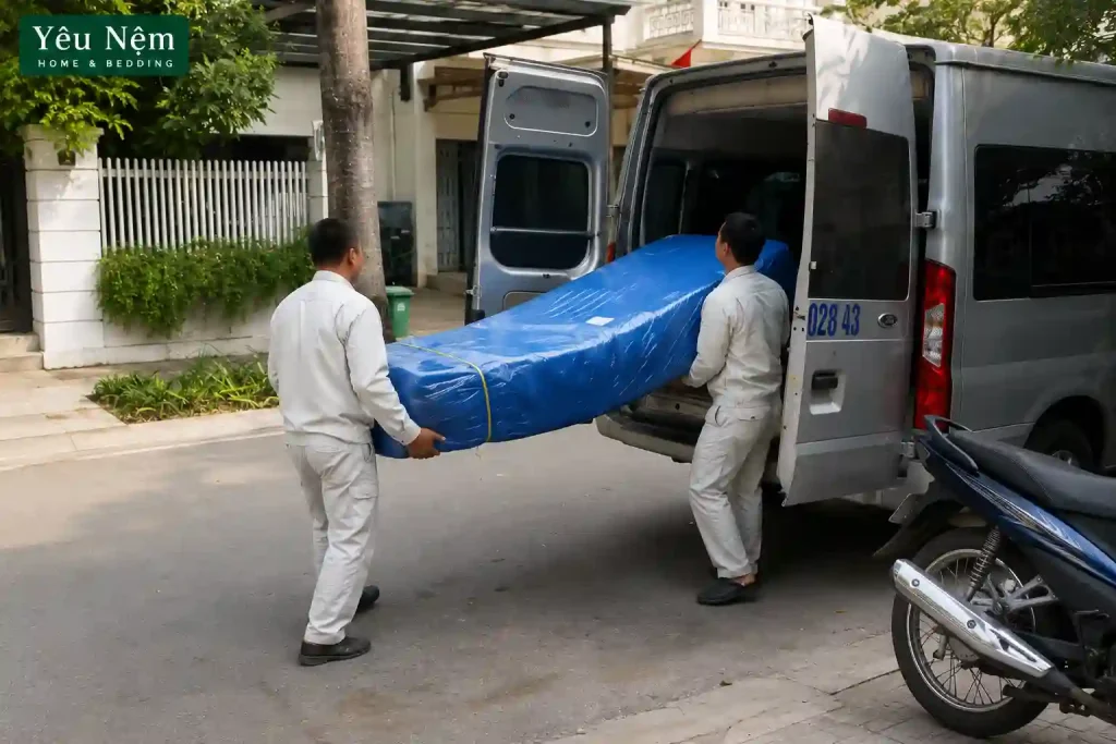 Mua Nệm Kymdan 15cm Ở Đâu Tại Hà Nội Để Đảm Bảo Chính Hãng 10 Nệm Kymdan có thể được cuộn hoặc gập linh hoạt khi vận chuyển