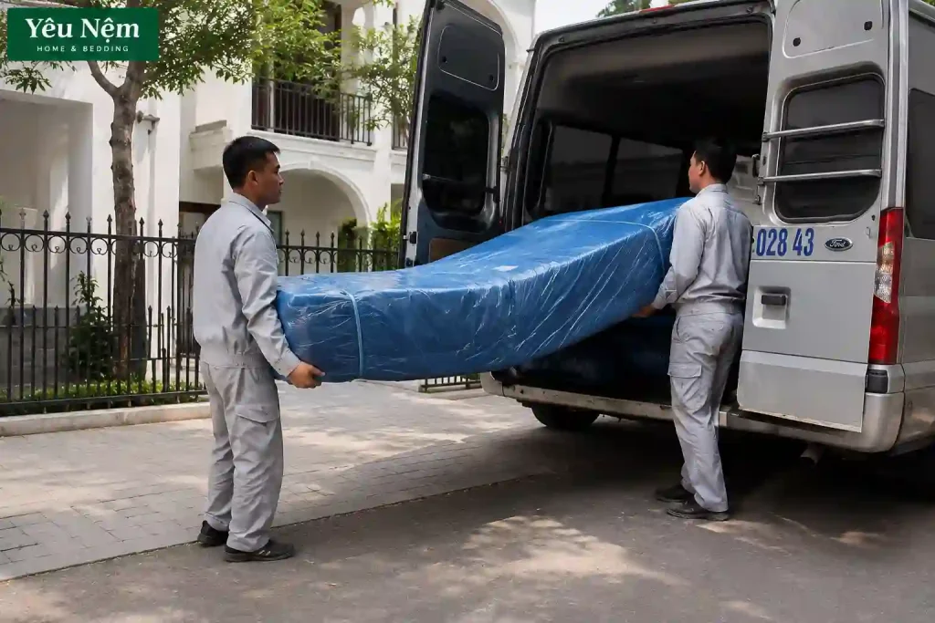 Nệm Kymdan Miền Bắc Mua Ở Đâu? Yêu Nệm Tư Vấn Online 1-1, Giao Tận Nhà 6 van chuyen nem kymdan tai nha khach 6 result