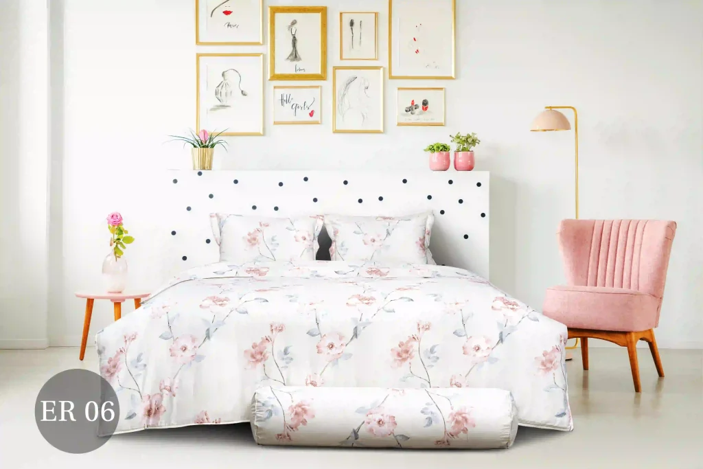 Bộ Ga Chần Phủ Eco Rosa ER06