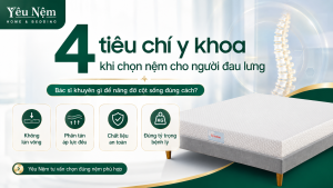 Nệm Kymdan Deluxe đáp ứng đủ 4 tiêu chí y khoa cho người đau lưng