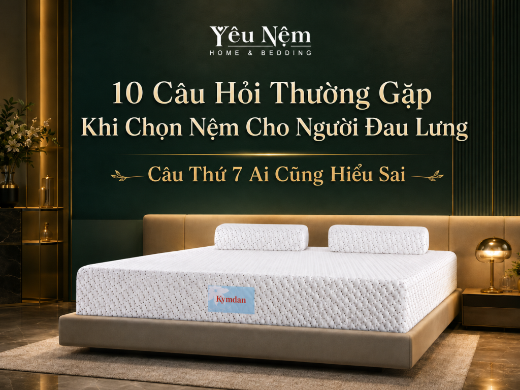 10 Câu Hỏi Thường Gặp Khi Chọn Nệm Cho Người Đau Lưng — Câu Thứ 7 Ai Cũng Hiểu Sai 1 10 Câu Hỏi Thường Gặp Khi Chọn Nệm Cho Người Đau Lưng — Câu Thứ 7 Ai Cũng Hiểu Sai