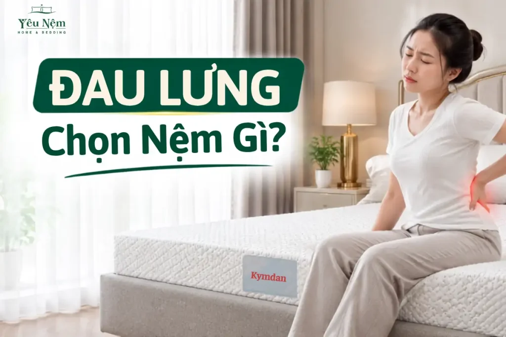 Đau Lưng Chọn Nệm Gì? Hướng Dẫn Chọn Nệm Theo Từng Loại Đau Lưng [2026]