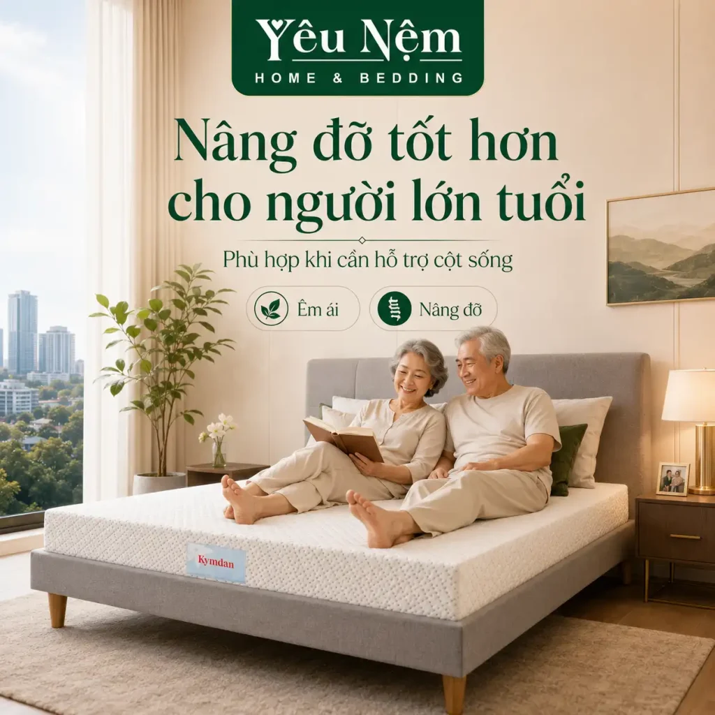 Nệm Kymdan Quận 7 — Giao Tận Căn Hộ Phú Mỹ Hưng Trong 24H 4 Nệm Kymdan nâng đỡ cột sống tốt