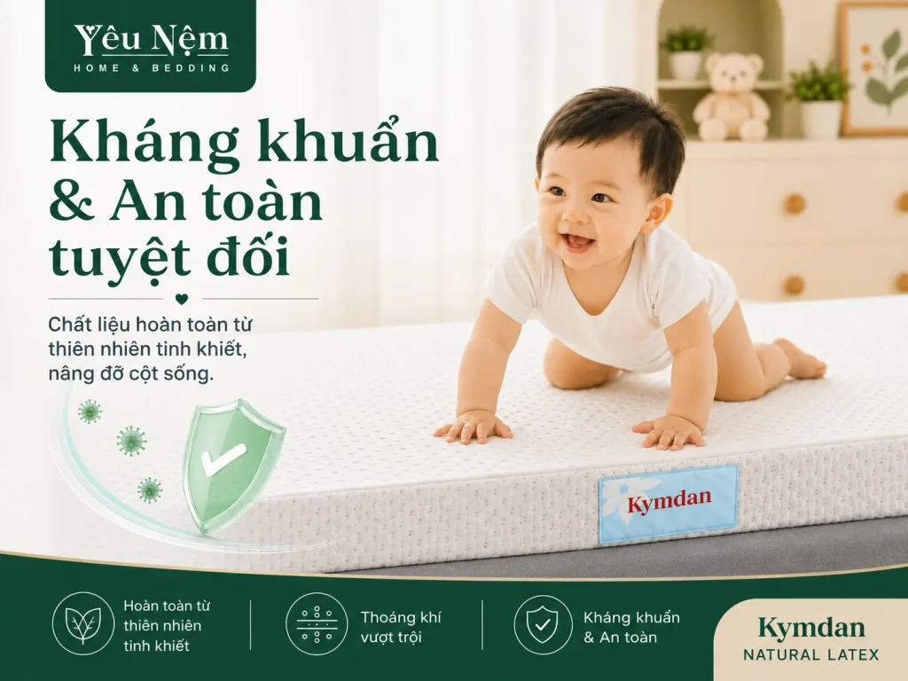 Nệm Kymdan Quận 11 TP.HCM — Giao Trong 24H, Chính hãng 100% 9 Nệm Kymdan an toàn tuyệt đối, đã được chứng nhận