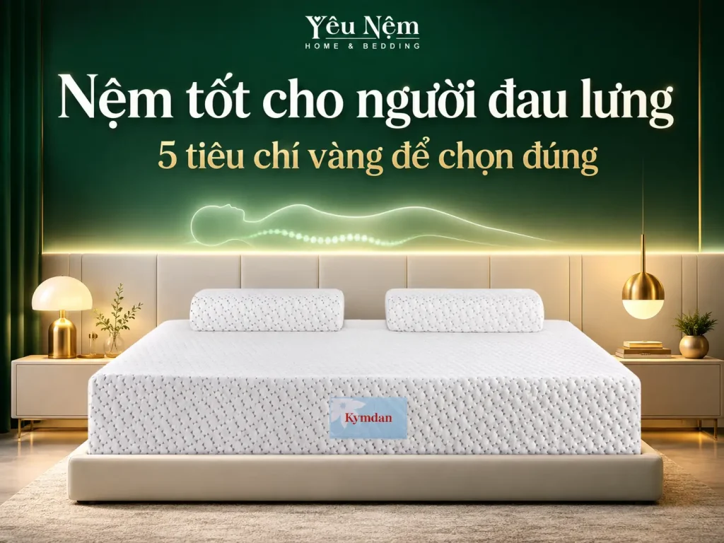 Nệm Tốt Cho Người Đau Lưng — 5 Tiêu Chí Vàng Để Chọn Đúng 1 Nệm tốt cho người đau lưng — 5 tiêu chí vàng để chọn đúng