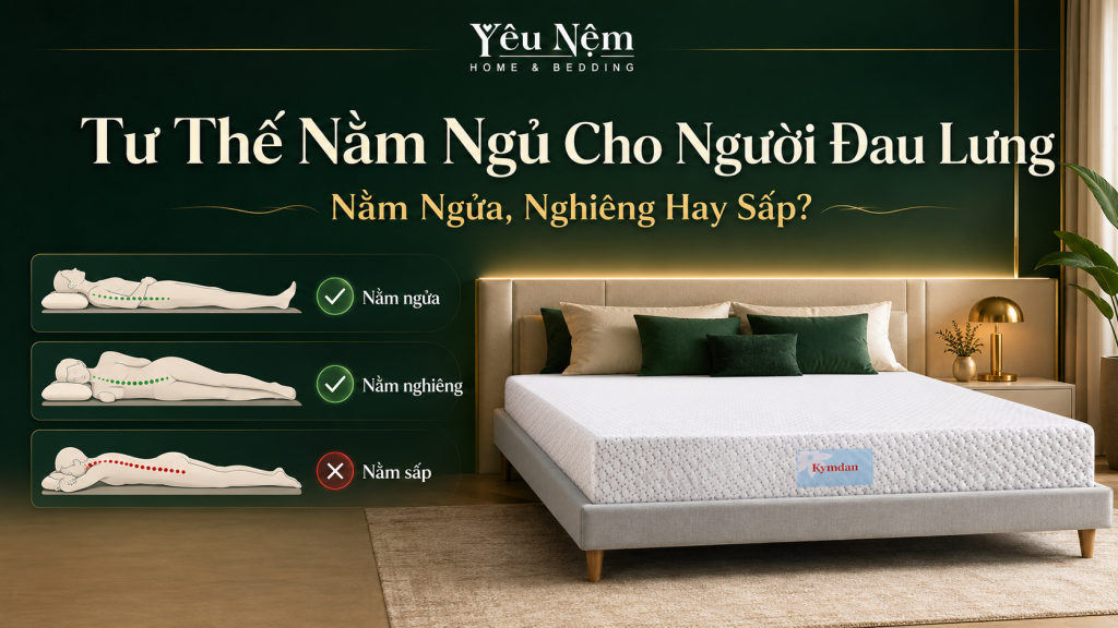 Tư Thế Nằm Ngủ Cho Người Đau Lưng: Nằm Ngửa, Nghiêng Hay Sấp? 1 Tư Thế Nằm Ngủ Cho Người Đau Lưng: Nằm Ngửa, Nghiêng Hay Sấp?