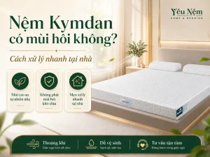 Nệm Kymdan có mùi hôi không? Cách xử lý nhanh tại nhà