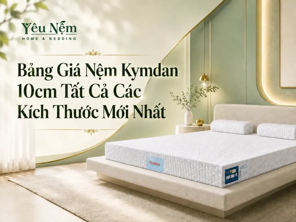 Bảng Giá Nệm Kymdan 10cm Tất Cả Các Kích Thước Mới Nhất 1 Bảng Giá Nệm Kymdan 10cm Tất Cả Các Kích Thước Mới Nhất