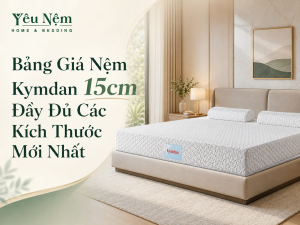 Bảng Giá Nệm Kymdan 15cm Đầy Đủ Các Kích Thước Mới Nhất
