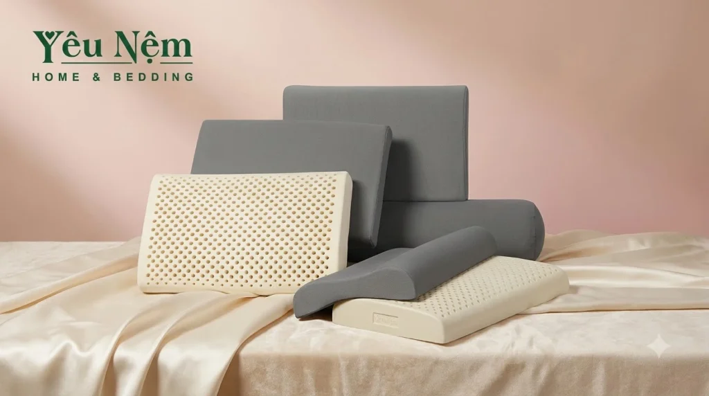 Có Nên Mua Gối Cao Su Kymdan Không? Ưu Nhược Điểm Cần Biết 6 Gối cao su Kymdan phù hợp nhất với những anh chị muốn đầu tư nghiêm túc cho giấc ngủ, không muốn dùng gối nhanh xẹp hoặc phải thay gối liên tục.
