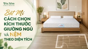 Bật Mí Cách Chọn Kích Thước Giường Ngủ Và Nệm Theo Diện Tích
