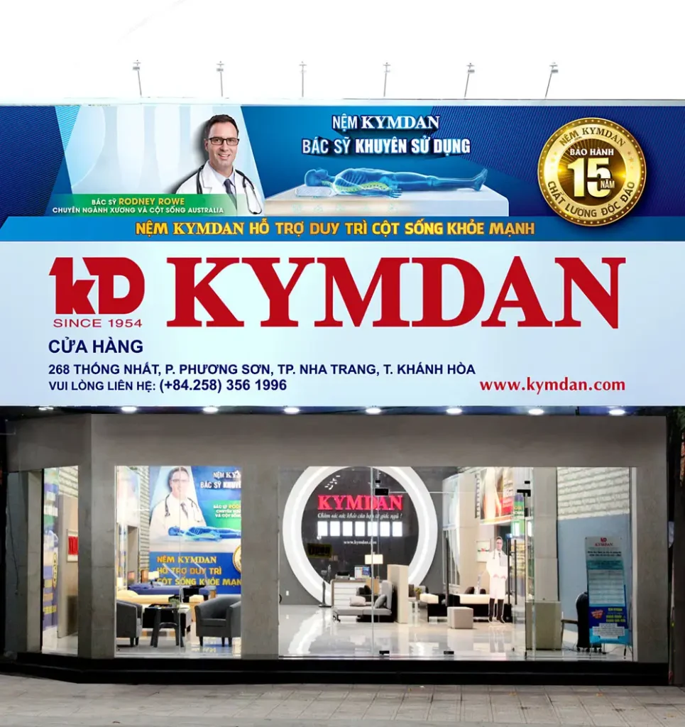 Mua Nệm Kymdan Tại Khánh Hòa – Gợi Ý Đại Lý Uy Tín, Chính Hãng, Giao Tận Nơi 2 Chi nhánh cửa hàng chính hãng của công ty Kymdan tại Phường Tây Nha Trang, Tỉnh Khánh Hòa