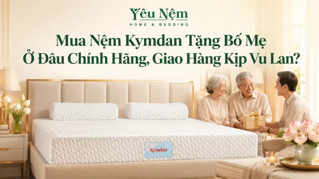 Mua Nệm Kymdan Tặng Bố Mẹ Ở Đâu Chính Hãng, Giao Hàng Kịp Vu Lan? 1 Mua Nệm Kymdan Tặng Bố Mẹ Ở Đâu Chính Hãng, Giao Hàng Kịp Vu Lan?