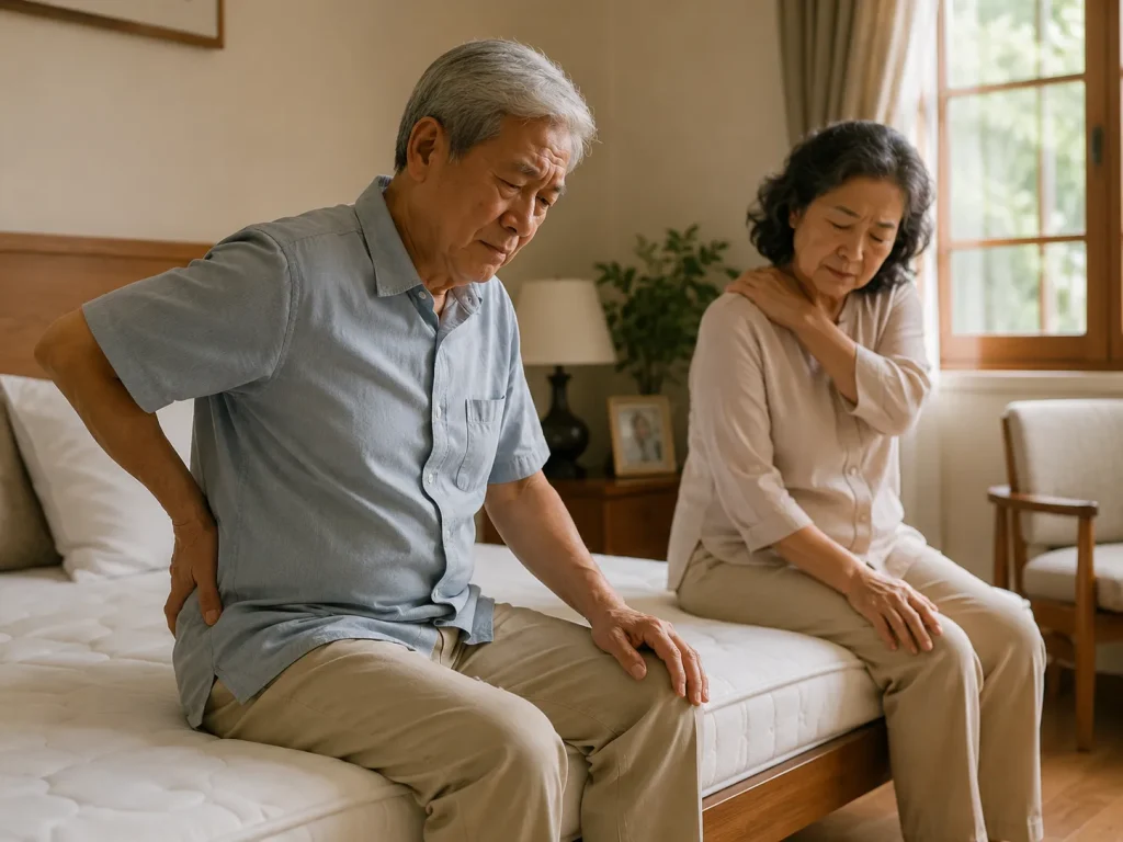 Vì Sao Nên Tặng Nệm Cho Bố Mẹ Mùa Vu Lan Báo Hiếu? 2 Càng lớn tuổi, lưng, vai, hông và cột sống bố mẹ càng nhạy cảm hơn