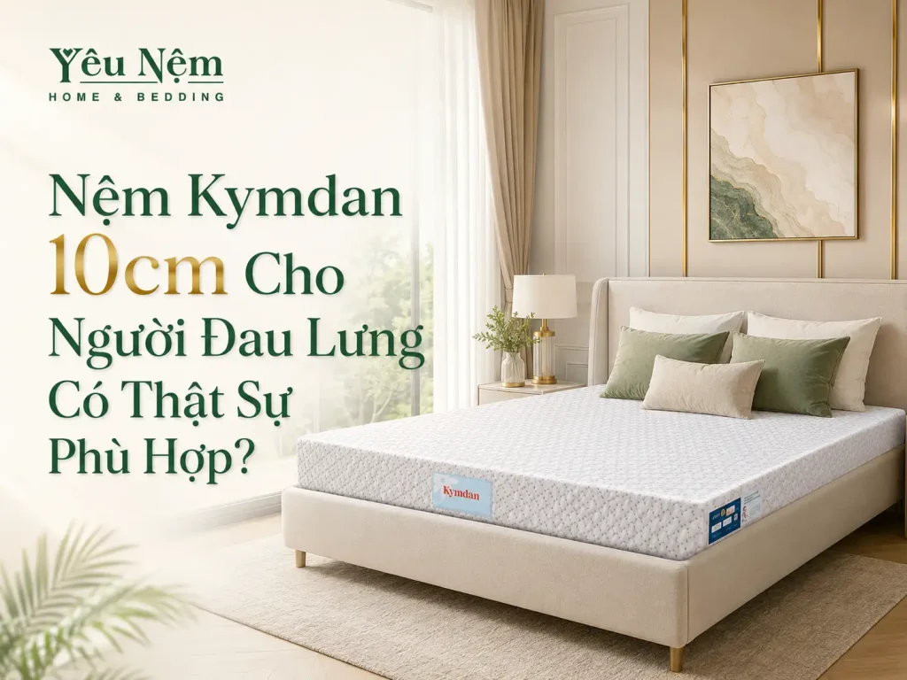 Nệm Kymdan 10cm Cho Người Đau Lưng Có Thật Sự Phù Hợp? 1 nem-kymdan-10cm-cho-nguoi-dau-lung