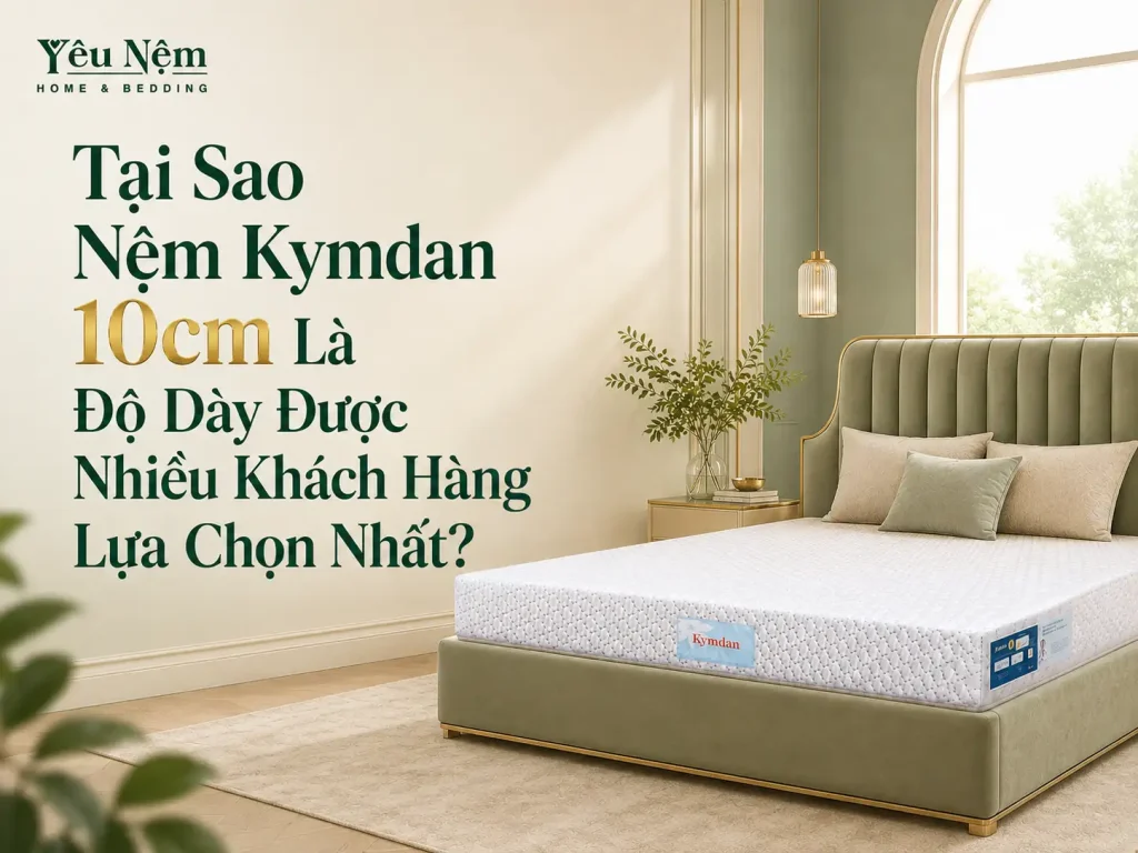 Tại Sao Nệm Kymdan 10cm Là Độ Dày Được Nhiều Khách Hàng Lựa Chọn Nhất? 1 Tại Sao Nệm Kymdan 10cm Là Độ Dày Được Nhiều Khách Hàng Lựa Chọn Nhất?