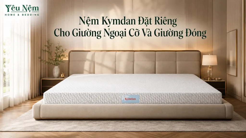 Nệm Kymdan Đặt Riêng Cho Giường Ngoại Cỡ Và Giường Đóng 1 Nệm Kymdan Đặt Riêng Cho Giường Ngoại Cỡ Và Giường Đóng