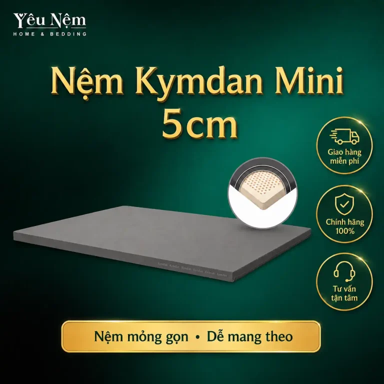 Nệm Kymdan Mini 5cm là nhóm nệm nhỏ dành cho trẻ