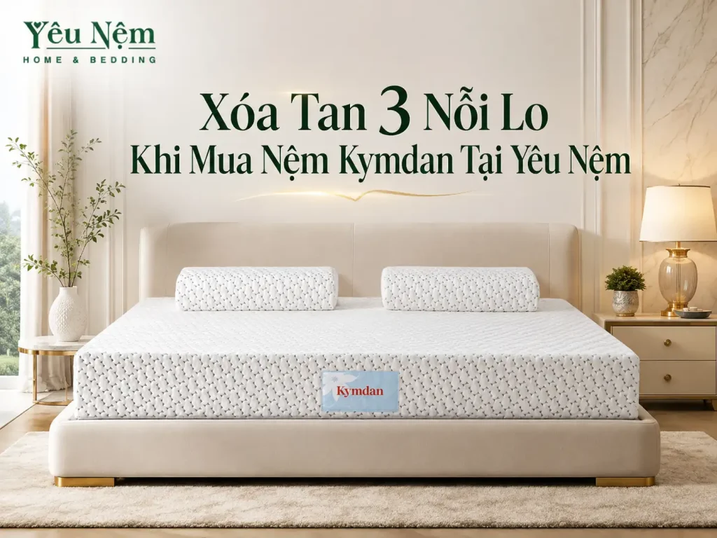 Xóa Tan 3 Nỗi Lo Khi Mua Nệm Kymdan Tại Yêu Nệm 1 Xóa Tan 3 Nỗi Lo Khi Mua Nệm Kymdan Tại Yêu Nệm