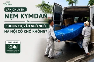 Vận Chuyển Nệm Kymdan Lên Chung Cư, Vào Ngõ Nhỏ Hà Nội Có Khó Không? Giao trong 24h