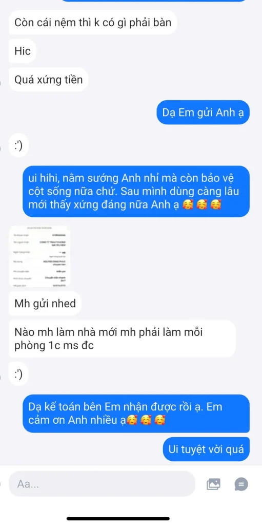 Nệm Kymdan Tại Thanh Xuân: Mua Ở Đâu Chính Hãng? 10 Khách hàng cảm thấy ưng ý sau khi mua nệm kymdan tại Yêu Nệm