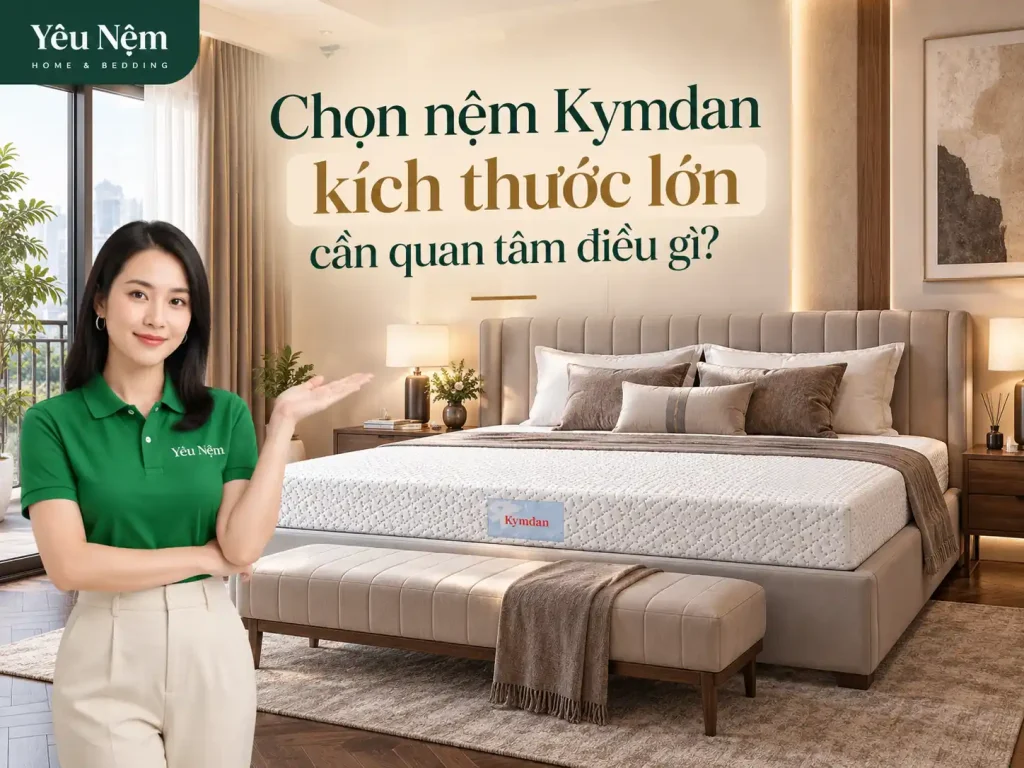 Chọn nệm Kymdan kích thước lớn cần quan tâm điều gì?